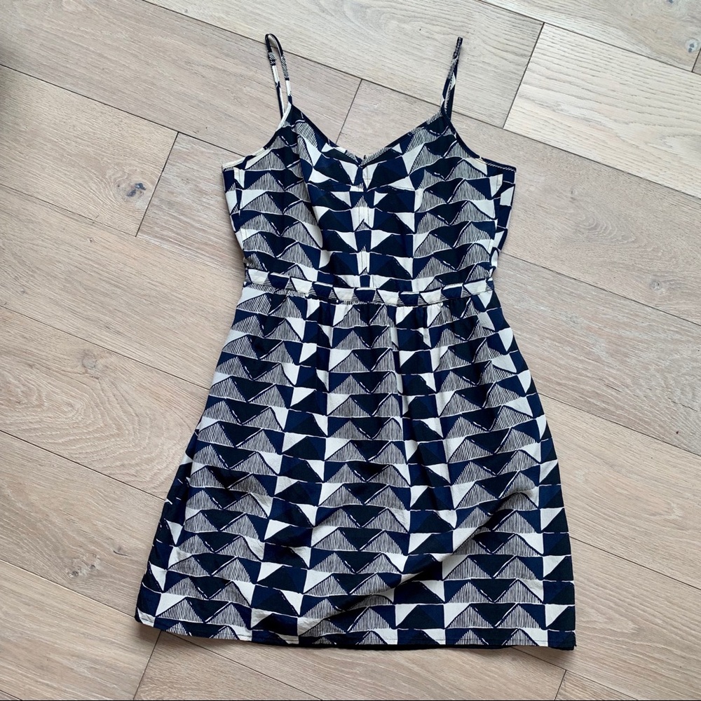 Madewell Silk Cami Triangle Trio Ballad Dress 4